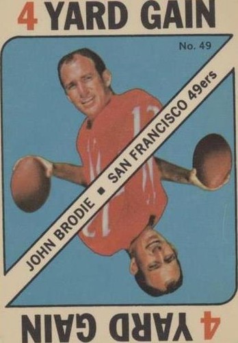 1971 Topps Game Cards John Brodie #49