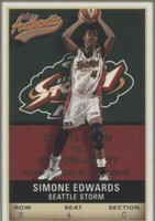 2002 Fleer Authentix WNBA - Simone Edwards #54