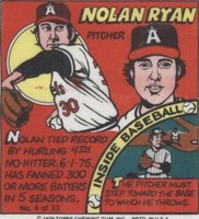 1979 Topps MLB Bubble Gum Player Portraits Baseball Trading Cards