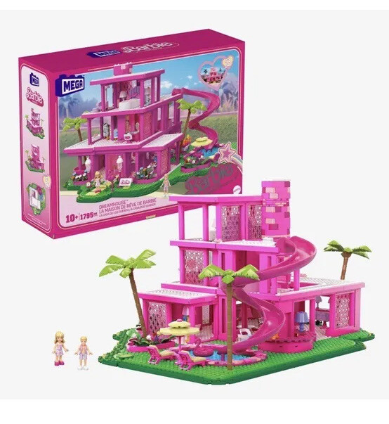 Barbie The Movie Replica DreamHouse MEGA Building Kit Little People