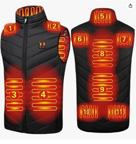 Жилет с подогревом USB Электрическая куртка Зимняя уличная мотоциклетная лыжная рыбалка Кемпинг