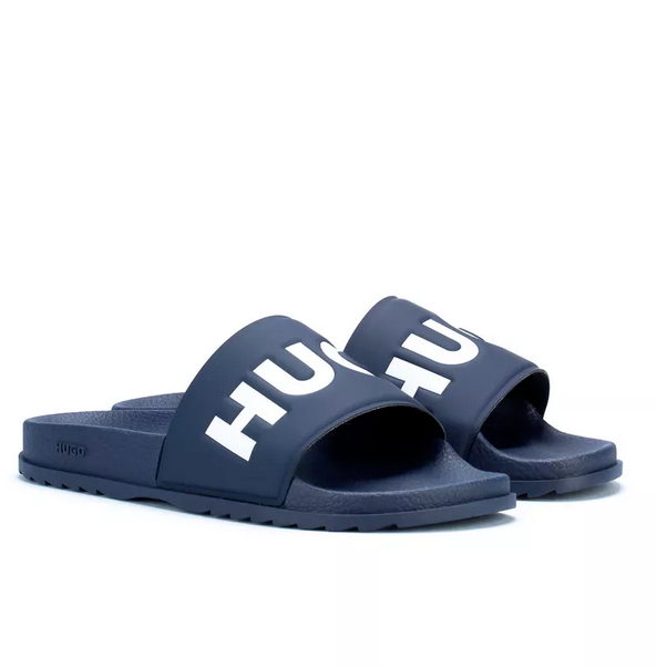 HUGO BOSS MENS SANDALS BLUE MATCH IT SLID RBLG 50471366405