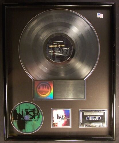 Bush Razorblade Suitcase LP CD Cassette 3X Platinum RIAA Record Award Trauma