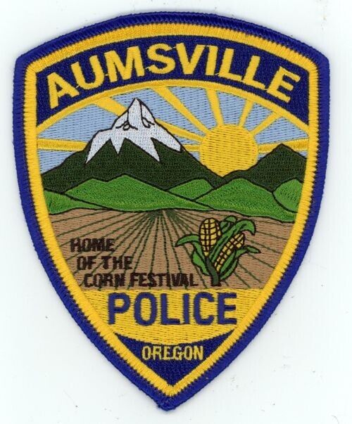 OREGON OR AUMSVILLE POLICE NICE SHOULDER PATCH SHERIFF