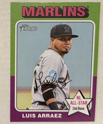 2024 Topps Heritage Miami Marlins Base Team Set 14 cards Luis Arraez All-Star