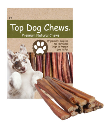 12'' Standard Thick Free Range - Grass Fed Bully Sticks - 12 Pack.  USDA & FDA