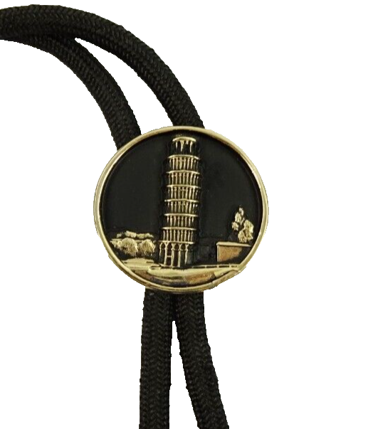 Tower of Pisa Vintage Bolo Tie
