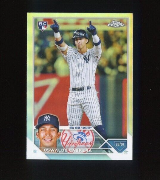 2023 TOPPS CHROME REFRACTOR #69 OSWALDO CABRERA ROOKIE RC
