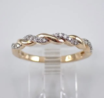 1Ct Round Cut Moissanite Unisex Infinity Wedding Band 14K Two-Tone Gold Plated