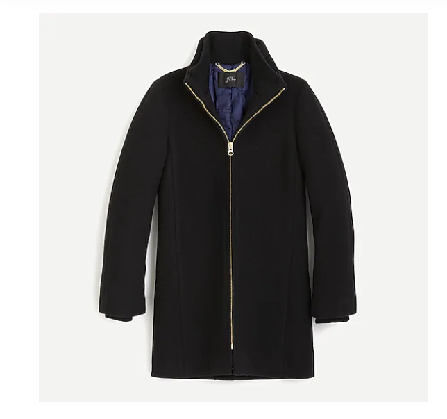 トップ NWT-8-J.Crew Lodge coat in Italian stadium-cloth wool ジャケット・アウター