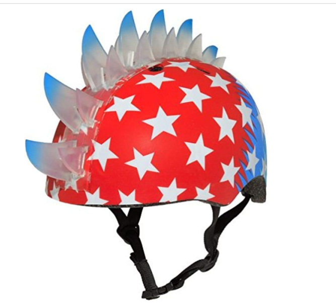 Raskullz Mohawk Helmet Red White & Blue Patriotic Kids Age 5