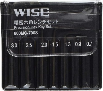 Fujiya 600MC-700S, WISE TOOLS, Hex Key Wrench set for Precision Work