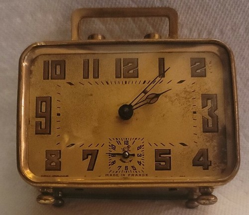 ダブル／ミストブルー france duverdrey bloquel 置き時計 フレンチ