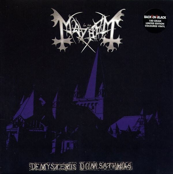 Mayhem - De Mysteriis Dom Sathanas LP Purple W/ White Splatter Vinyl NM 2013 BOB