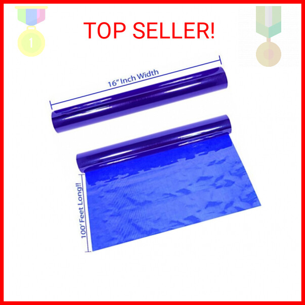 Cellophane Wrap Roll Royal Blue | 100&rsquo; Ft Long X 16&rdquo; in. Wide | 2.3 Mil Thick