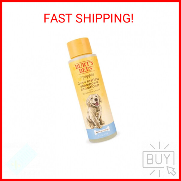 Burt's Bees for Puppies Natural Tearless 2 in 1 Shampoo and 