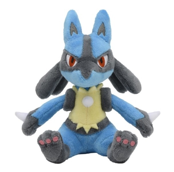 Pokemon Center оригинальный плюшевый покемон в форме сидящей милашки 448 Лукарио