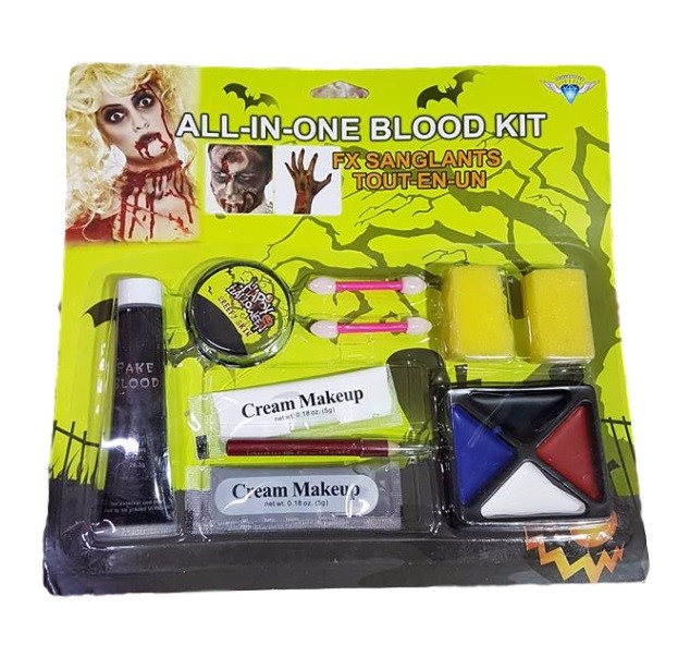 MakeUp Trucco Sangue Colori Fondi Travestimento Festa Carnevale Halloween dfh