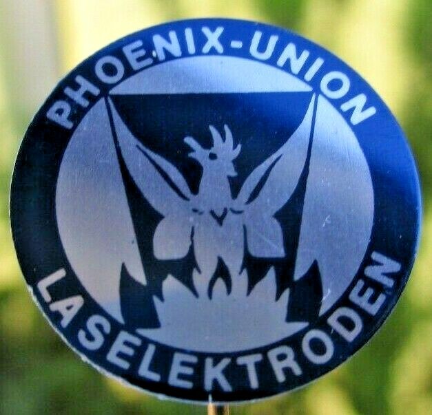 Abzeichen Anstecknadel Phoenix Union Laselektroden Niederlande Dutch RAR TOP