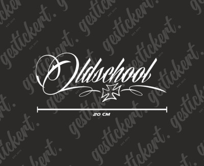 1x 20 cm Oldschool Aufkleber Sticker Decal Tuning Car Auto Oldtimer Youngtimer