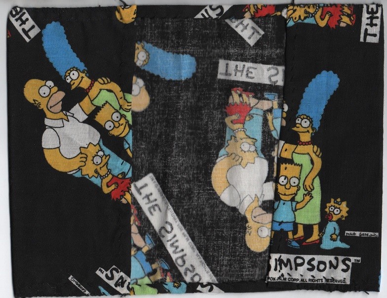 Simpsons Fabric Book Cover - Hand Made - 4