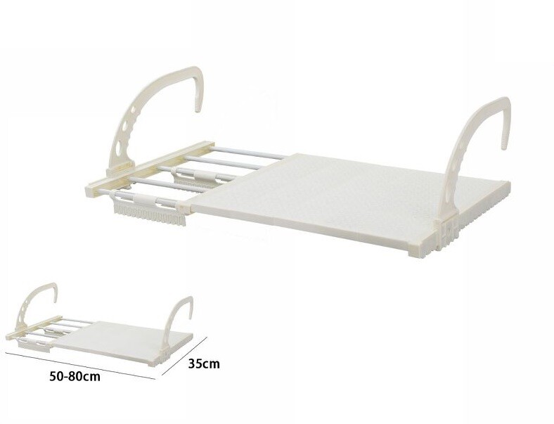 Stendibiancheria Da Balcone Stendi Biancheria Panni Regolabile 50-80cm dfh