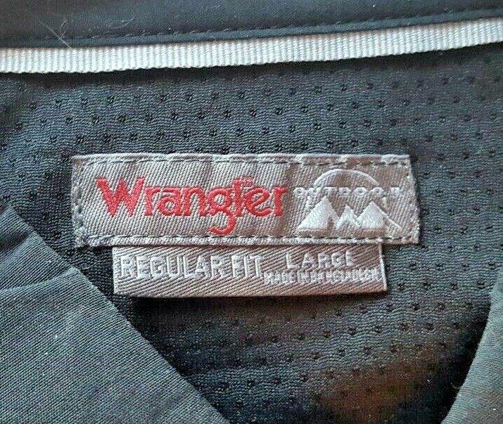 MEN'S WRANGLER OUTDOOR, REGULAR FIT, LARGE - LIGHTWEIGHT AND BREATHABLE
