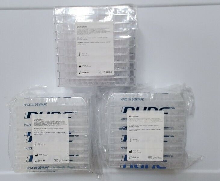 30 Wallac Nunc F MicroWell 96 Well Microplates, 10 plates ea 2015/2016 SEALED