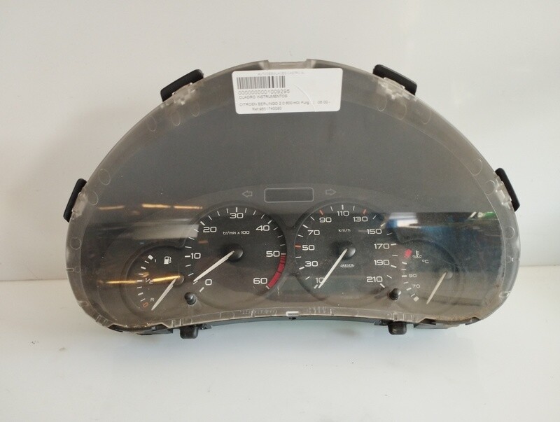 9651740080 Tableau De Bord Compteur Pour Citroen Berlingo 2.0 600 2002 1009295