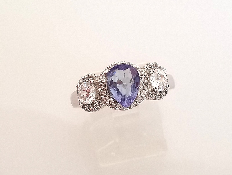 Natural 1.42 Carat Ceylon Blue Sapphire Genuine Loose Stone Pear Shape Gemstone