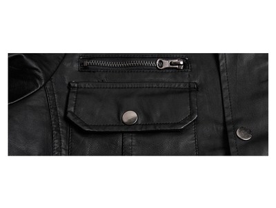 MARKENLOS - UNSERER PRODUKTION - HAND GEMACHT - IT DE HERREN LEDERJACKE BIKER MEN'S LEATHER JACKET COAT HOMME VESTE EN CUIR N6PP4