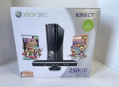 Microsoft Xbox 360 Kinect Holiday Bundle 250GB Glossy Black Console