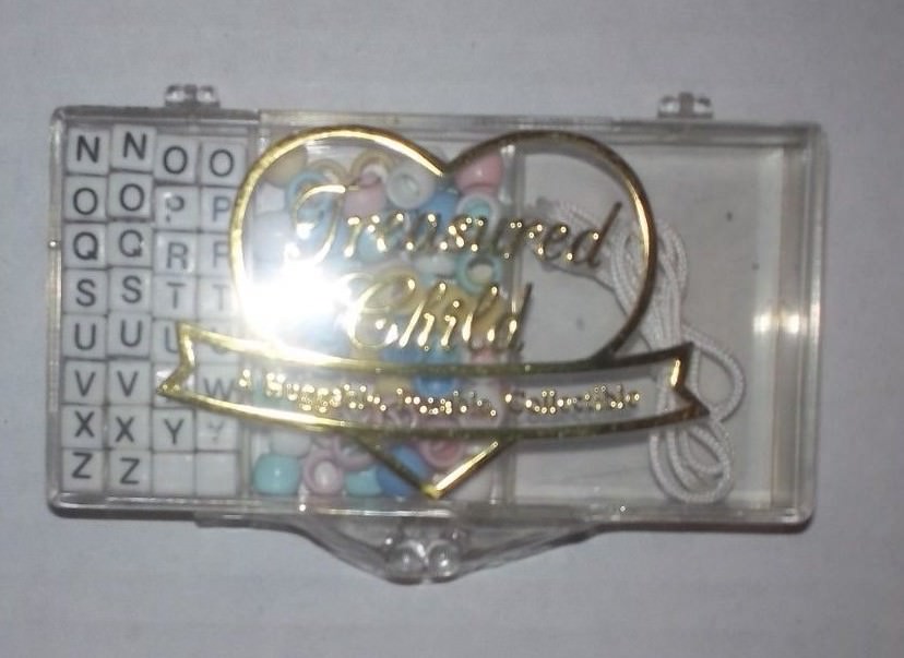 treasured child beads and letters to make doll  bracelets