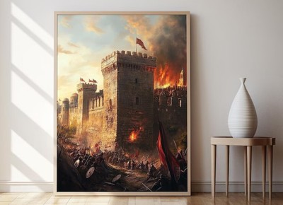 Fall of Constantinople Art Print, Byzantine Empire
