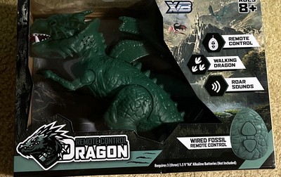 Brand New Remote Control Dragon Wired XB Red Toy With Fossil Remote Control