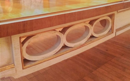 Fab Vintage John Widdicomb Parcel Gilt French Regency Dining Room Table