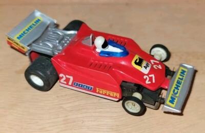 Tyco 440X2 Ferrari F1 Indy Slot Car #27 Michelin Fiat Agip - Tested Runs 