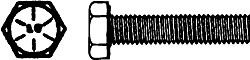 Value Collection 1-1/8 - 12 UNF, 4'' Length Under Head Hex Head Cap Screw Part...