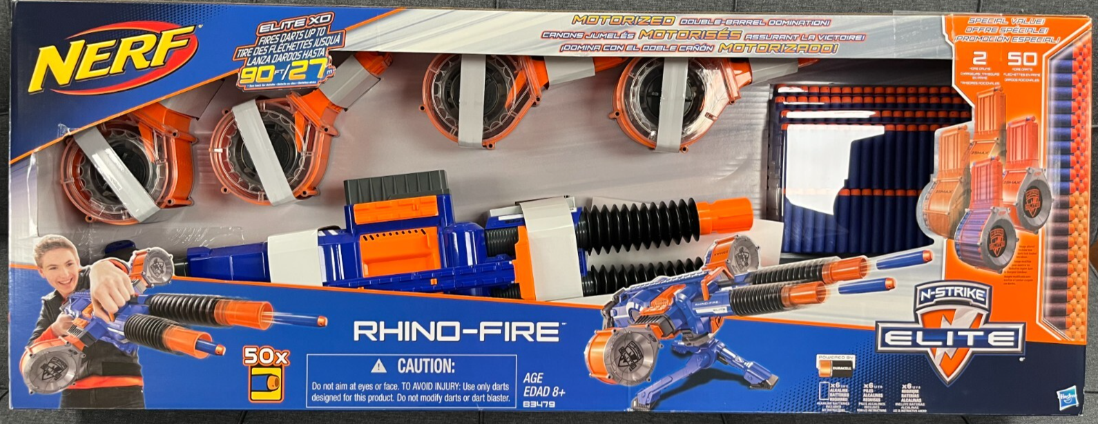 ナーフ　Rhino Fire Elite Nerf N-Strike Elite Rhino-Fire Blaster - Walmart.com