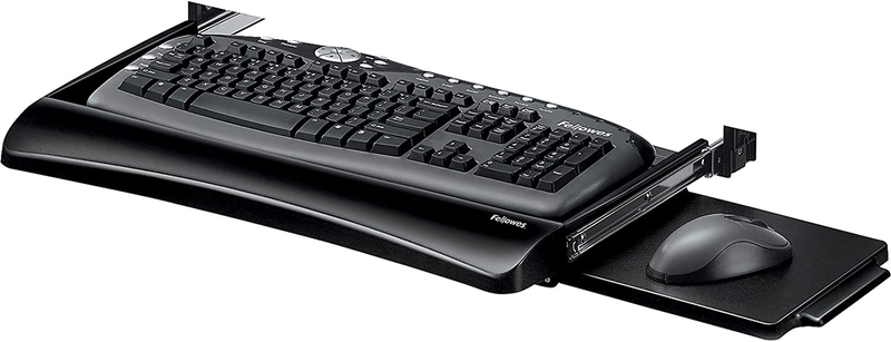 Keyboard Drawer under Desk Slide Adjustable Shelf Tray for O