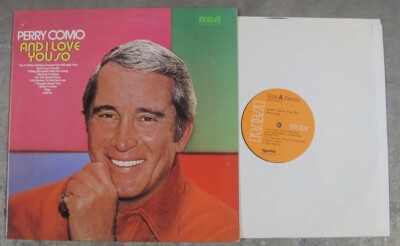 PERRY COMO ''AND I LOVE YOU SO'' Near Mint 1973 LP. ''For The Good Times''