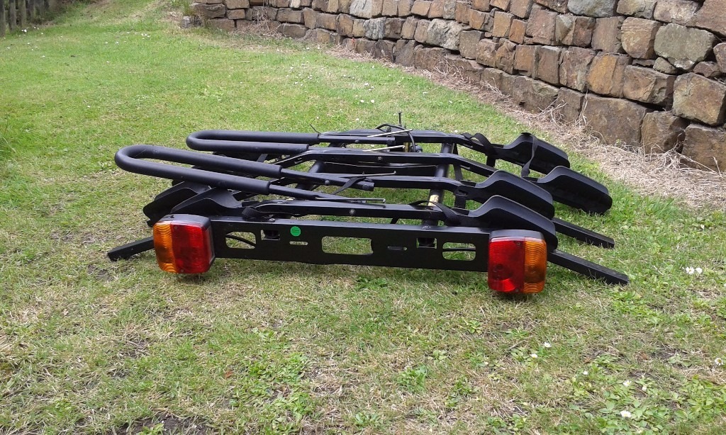 Halfords 4 bike carrier tow bar mounted in Bude, Cornwall Gumtree