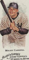 2008 Topps Allen & Ginter's - Melky Cabrera #168