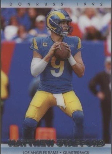 2022 Panini Clearly Donruss Matthew Stafford #92-6