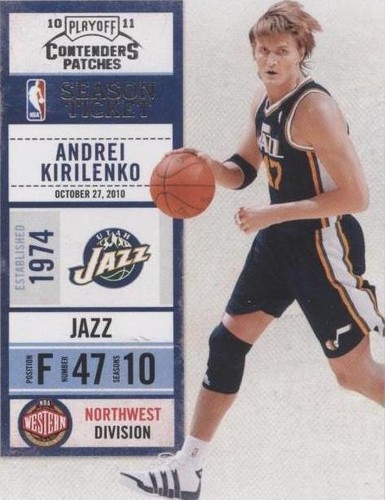 2010-11 Playoff Contenders Patches - Andrei Kirilenko #26