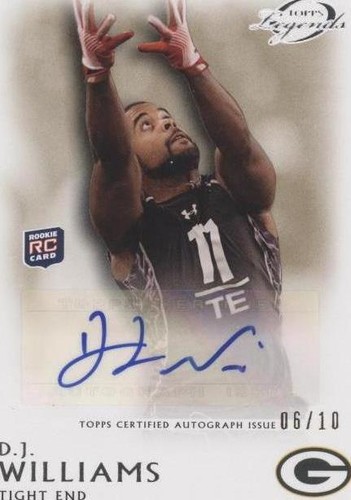 2011 Topps Gridiron Legends D.J. Williams #RA-DW