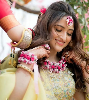 Haldi set for sales dulhan
