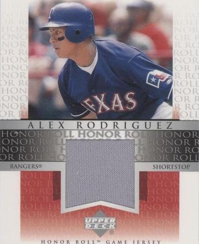 2002 Upper Deck Honor Roll - Alex Rodriguez #J-AR1