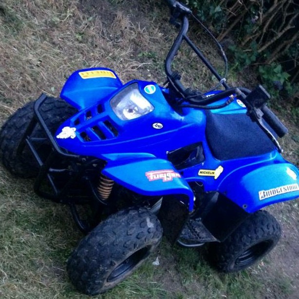 Kids 50cc quad bike rev and go auto 4 stroke engine electric start lt