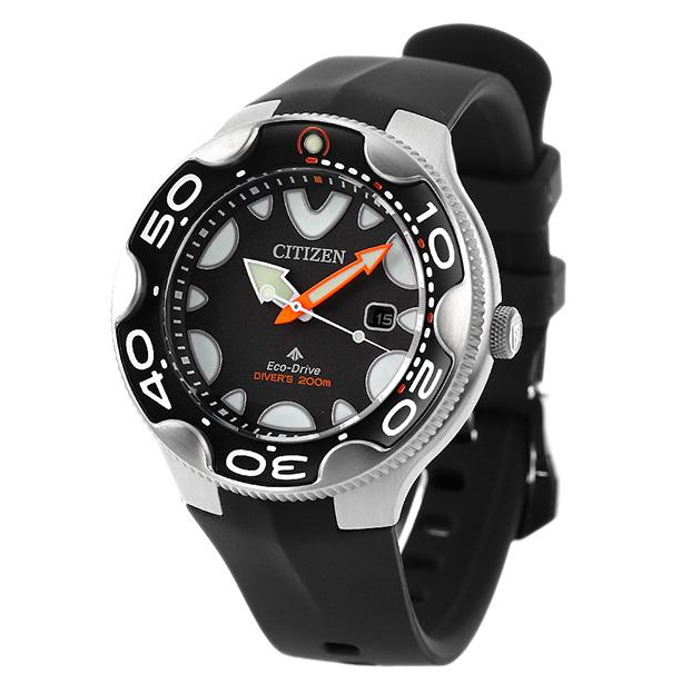 Pre-owned Citizen Promaster Dive Orca Black Dial Watch Bn0230-04e